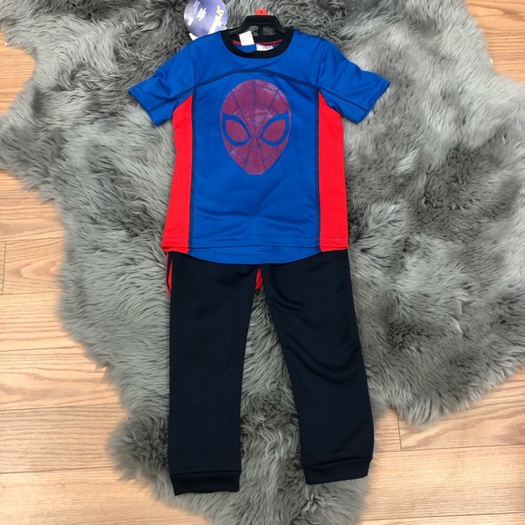 Marvel  | Boy’s 3 Spiderman 3 Piece Set | Blue & Red | Size 4 - Picture 1 of 3